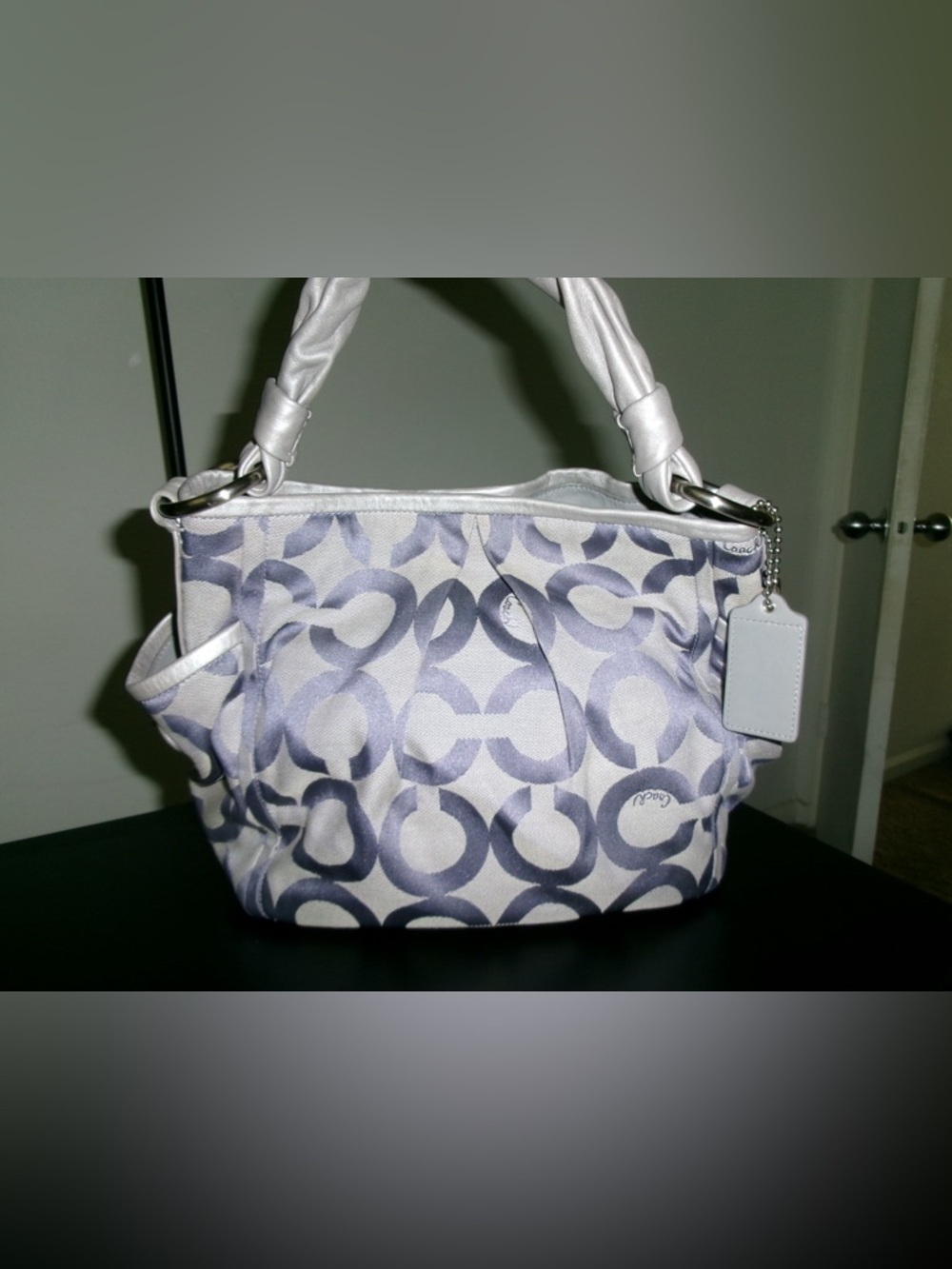 Coach 13427 Op Art Signature C Hobo with matching wallet!! Lavender - Picture 11 of 11